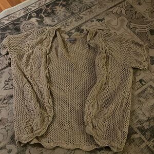 Knitted tee cardigan